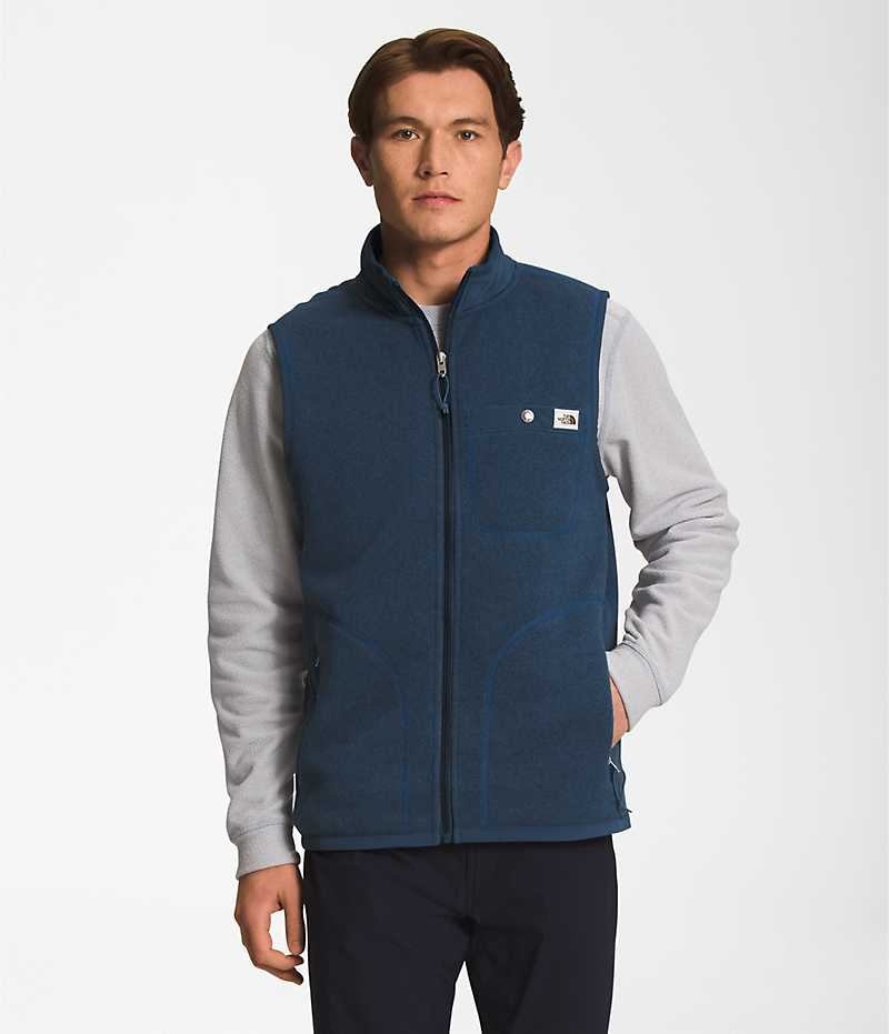 The North Face Gordon Lyons Full-Zip Vest Herre Blå | DANMARK NGFCM