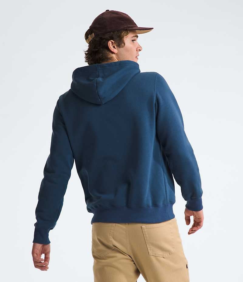 The North Face Half Dome Pullover Hættetrøje Herre Blå | DK GSPOU