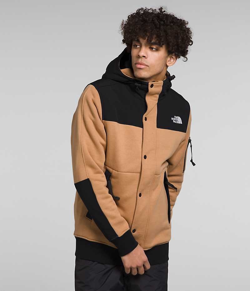 The North Face Highrail Fleece Jakker Herre Khaki Sort | DANMARK RDBSG