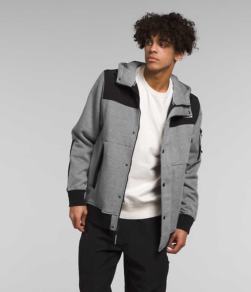 The North Face Highrail Fleece Jakker Herre Grå Sort | DK LQIRY