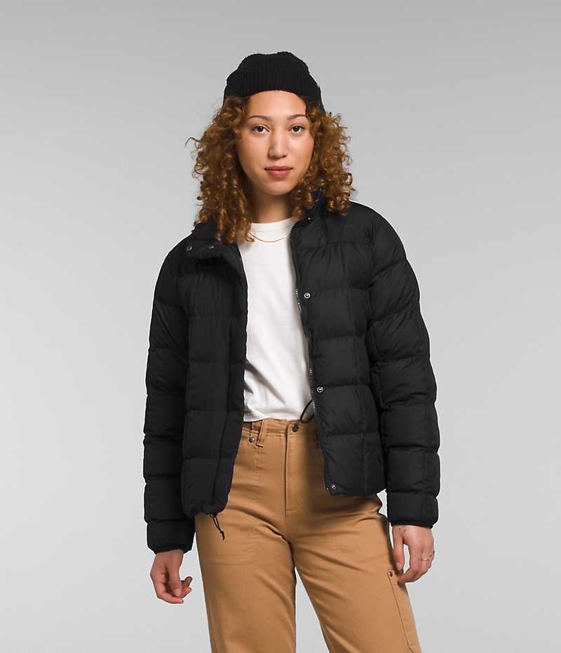 The North Face Lhotse Reversible Dunjakke Dame Sort | DK ORNKU