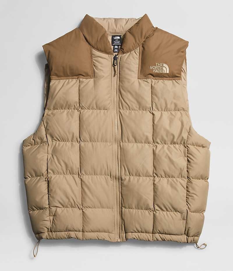 The North Face Lhotse Reversible Dunvest Herre Khaki | DANMARK ECBKR