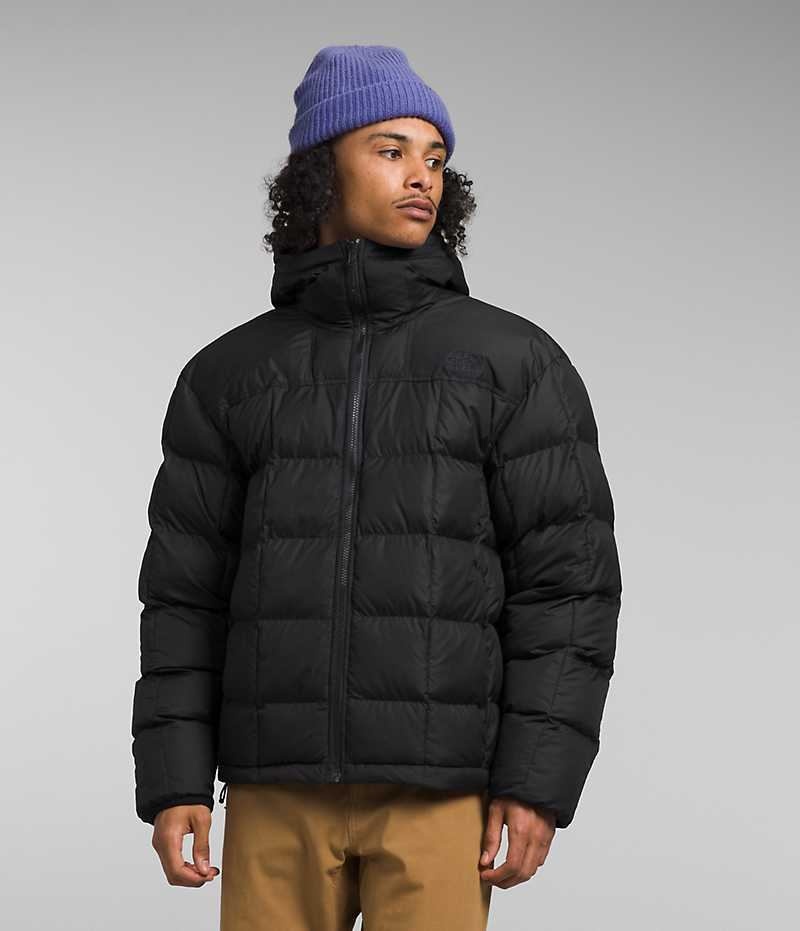 The North Face Lhotse Reversible Hoodie Dunjakke Herre Sort | DANMARK HREQP