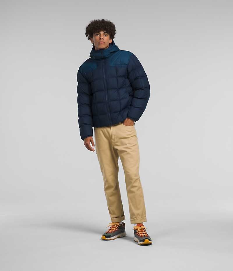 The North Face Lhotse Reversible Hoodie Dunjakke Herre Mørkeblå | DK ABFSH