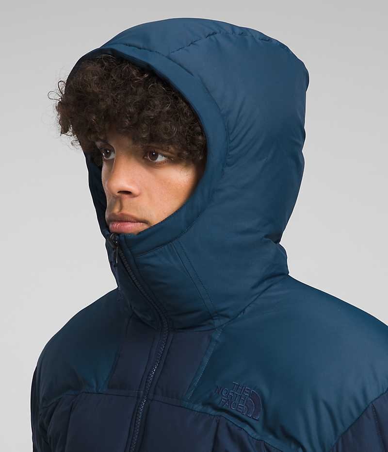 The North Face Lhotse Reversible Hoodie Dunjakke Herre Mørkeblå | DK ABFSH