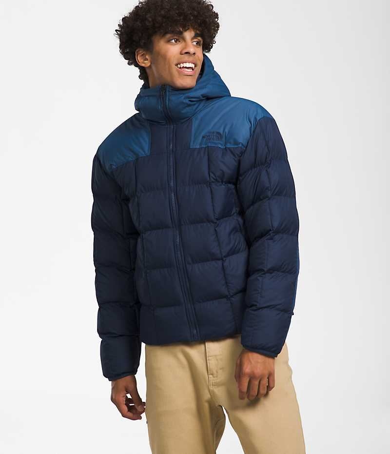 The North Face Lhotse Reversible Hoodie Dunjakke Herre Mørkeblå | DK ABFSH