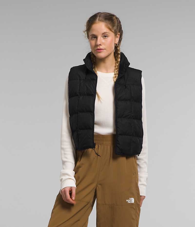 The North Face Lhotse Reversible Vest Dame Sort | DK GENWI