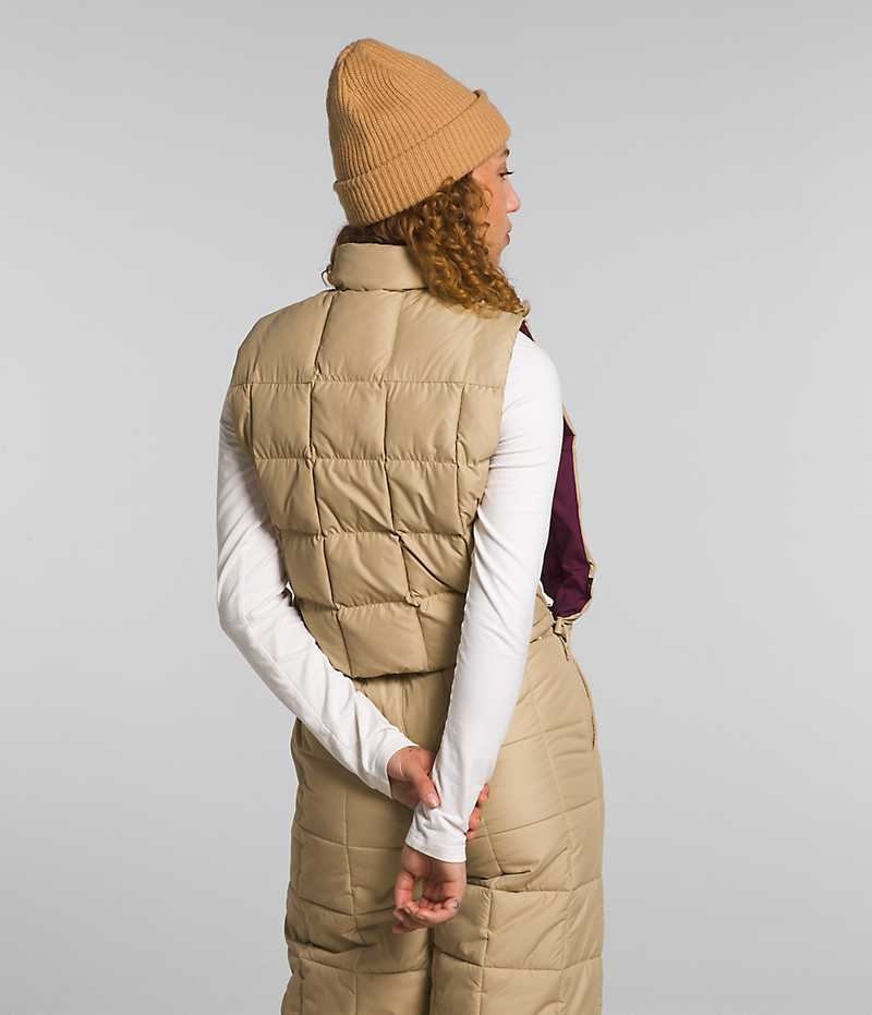 The North Face Lhotse Reversible Vest Dame Khaki | DANMARK WVOCN