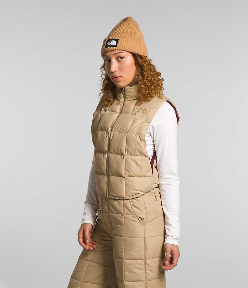 The North Face Lhotse Reversible Vest Dame Khaki | DANMARK WVOCN