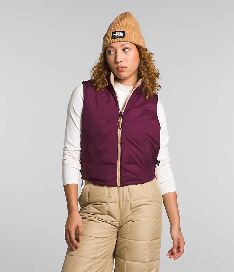 The North Face Lhotse Reversible Vest Dame Khaki | DANMARK WVOCN