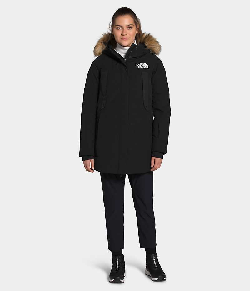 The North Face New Outerboroughs Parka Dame Sort | DK IOFMN