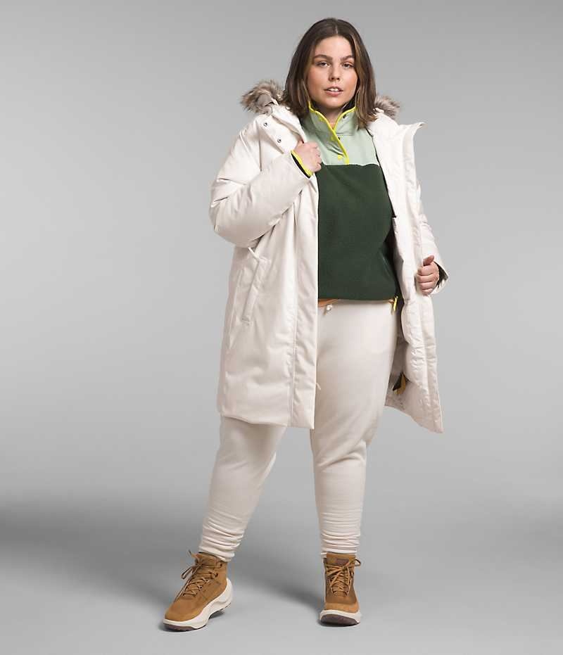 The North Face Plus Arctic Parka Dame Hvide | DK RJQHE