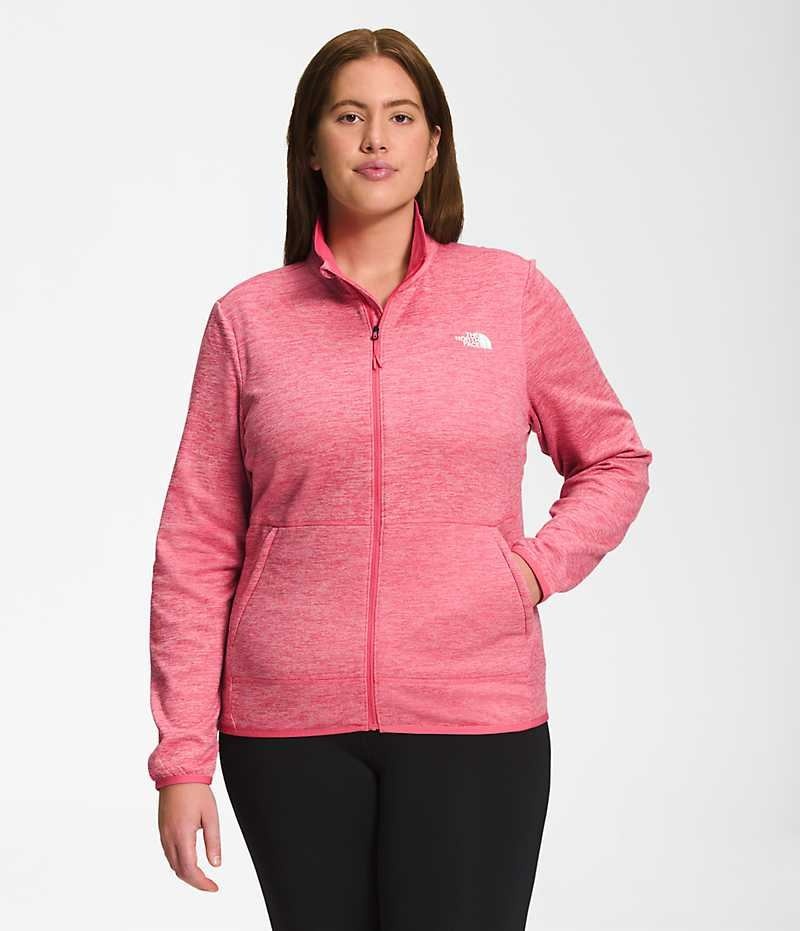 The North Face Plus Canyonlands Full-Zip Fleece Jakker Dame Lyserød | DANMARK BOQIL