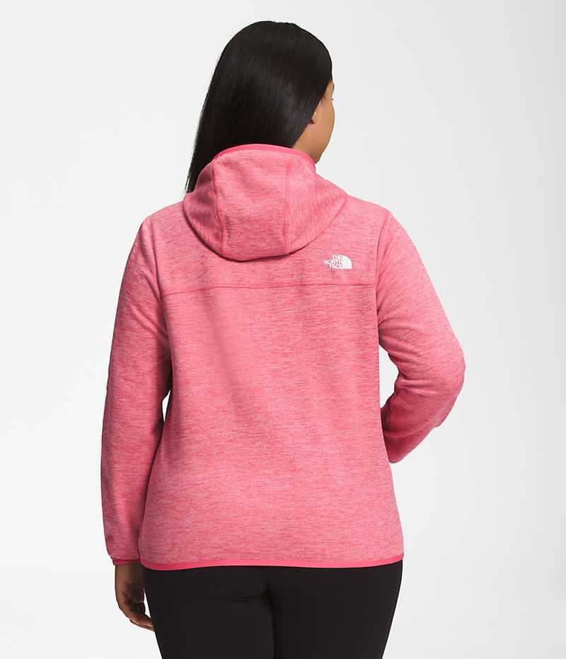 The North Face Plus Canyonlands Hoodie Fleece Jakker Dame Lyserød | DK HLZRO