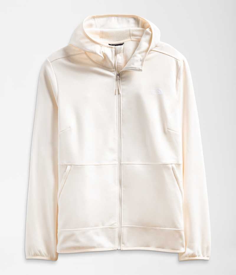 The North Face Plus Canyonlands Hoodie Fleece Jakker Dame Hvide | DANMARK IONXM