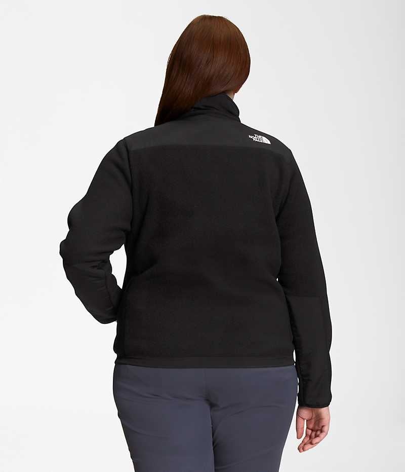 The North Face Plus Denali Fleece Jakker Dame Sort | DK EYTLX