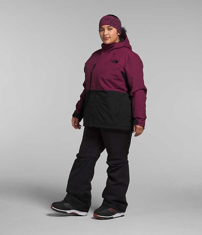 The North Face Plus Freedom Isolerede Jakker Dame Fuchsia Sort | DANMARK GXTOI