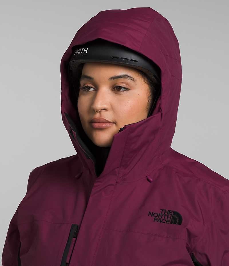 The North Face Plus Freedom Isolerede Jakker Dame Fuchsia Sort | DANMARK GXTOI