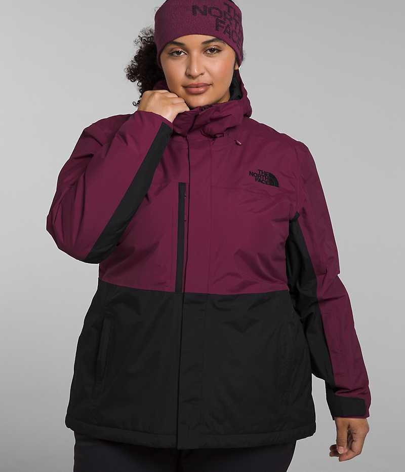 The North Face Plus Freedom Isolerede Jakker Dame Fuchsia Sort | DANMARK GXTOI