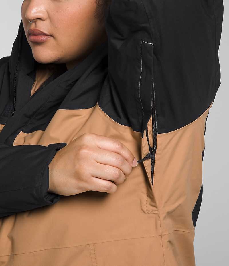 The North Face Plus Freedom Isolerede Jakker Dame Khaki Sort | DK KQMTL