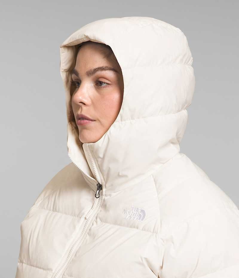 The North Face Plus Hydrenalite™ Hoodie Dunjakke Dame Hvide | DANMARK EWRZV