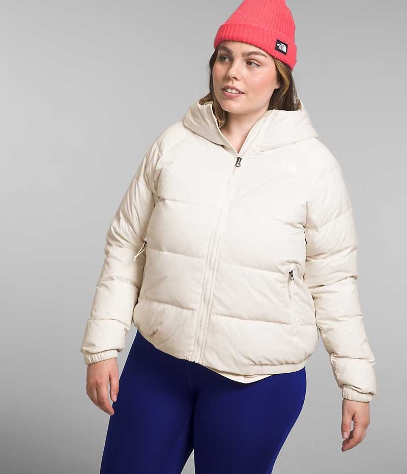 The North Face Plus Hydrenalite™ Hoodie Dunjakke Dame Hvide | DANMARK EWRZV