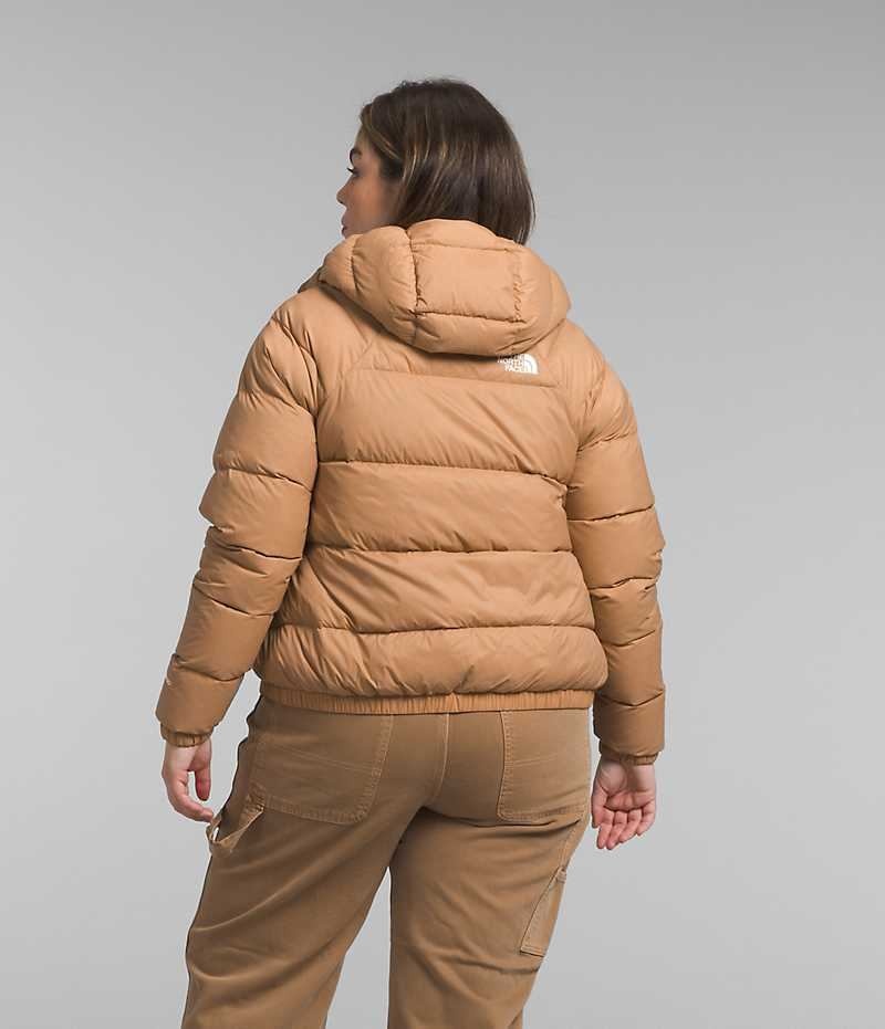 The North Face Plus Hydrenalite™ Hoodie Dunjakke Dame Khaki | DANMARK GYDNO