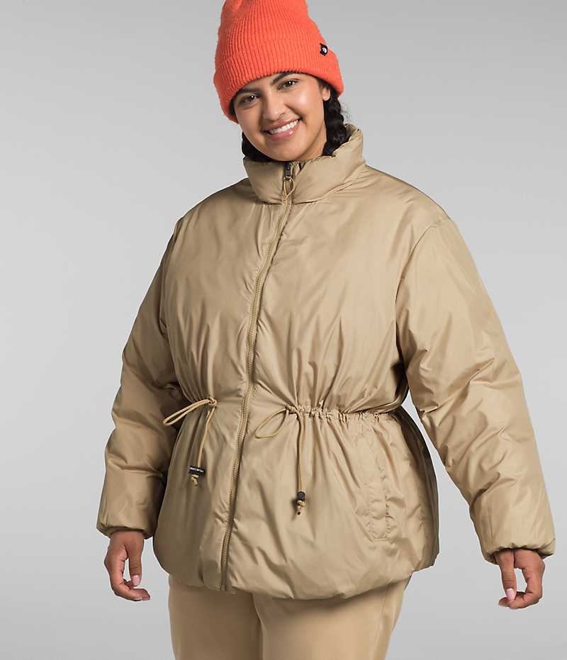 The North Face Plus Lhotse Reversible Dunjakke Dame Khaki | DK KDBAP