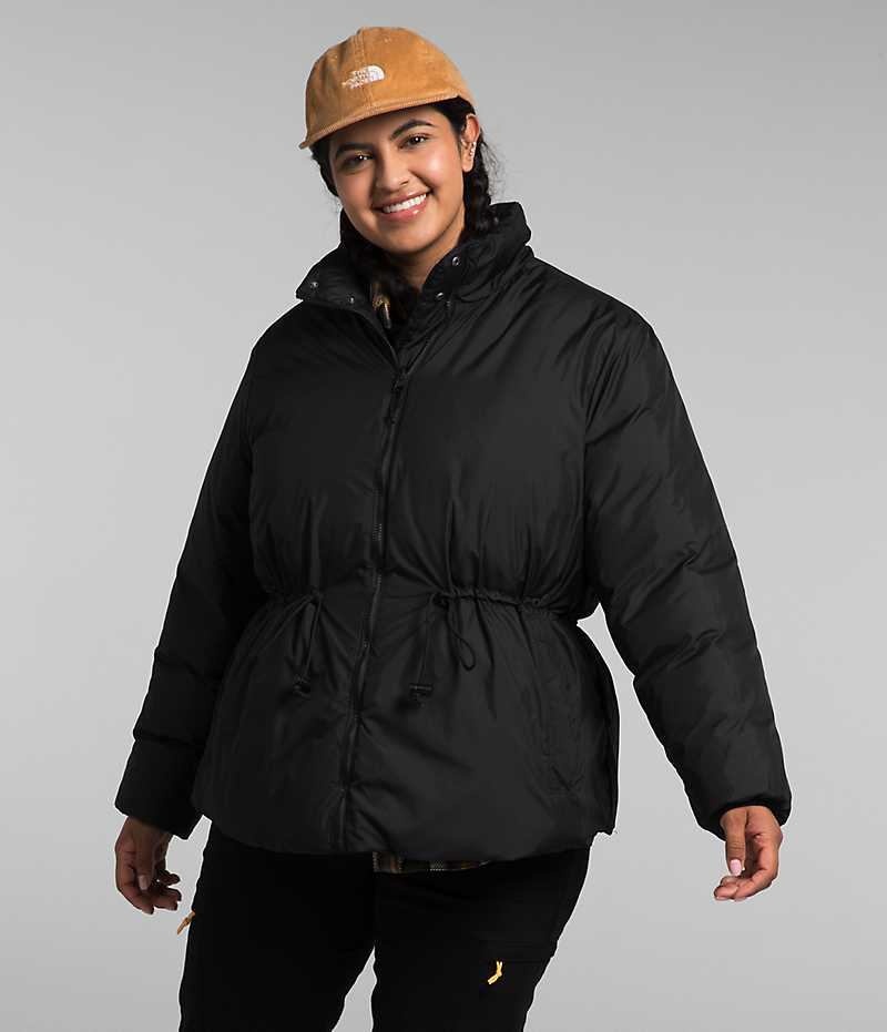 The North Face Plus Lhotse Reversible Dunjakke Dame Sort | DK NBPEG