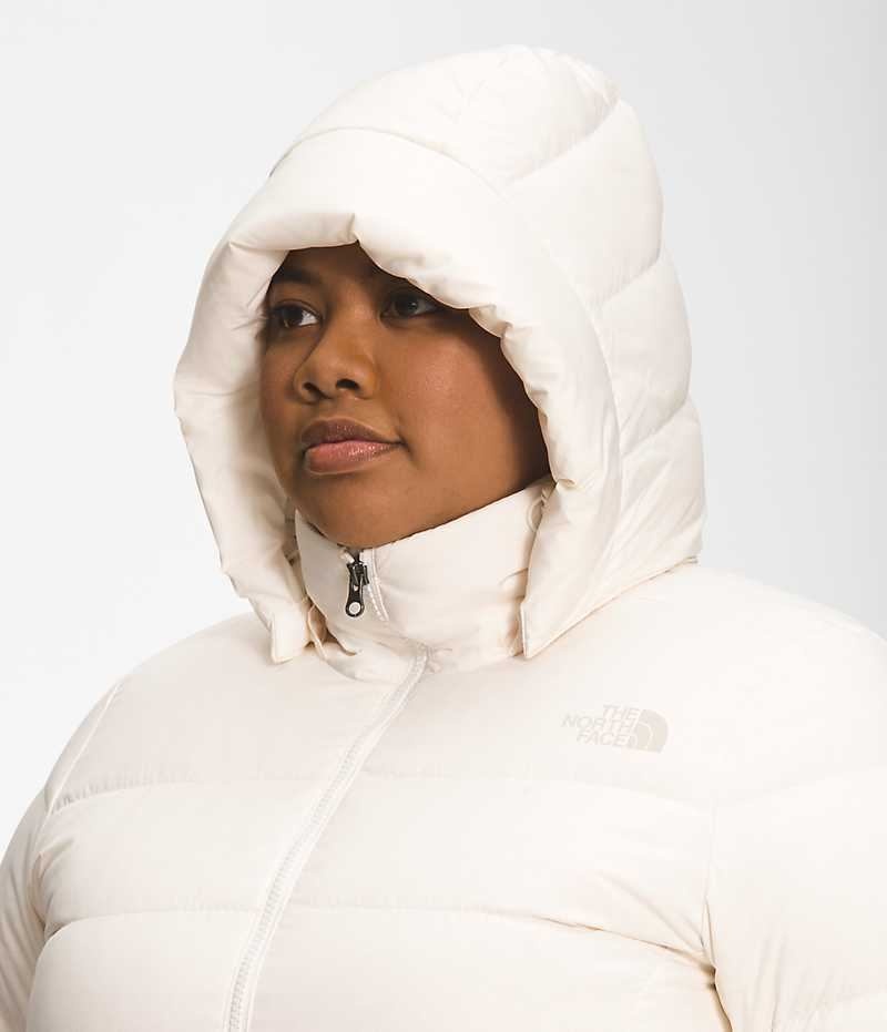 The North Face Plus Metropolis Parka Dame Hvide | DANMARK CNFYG