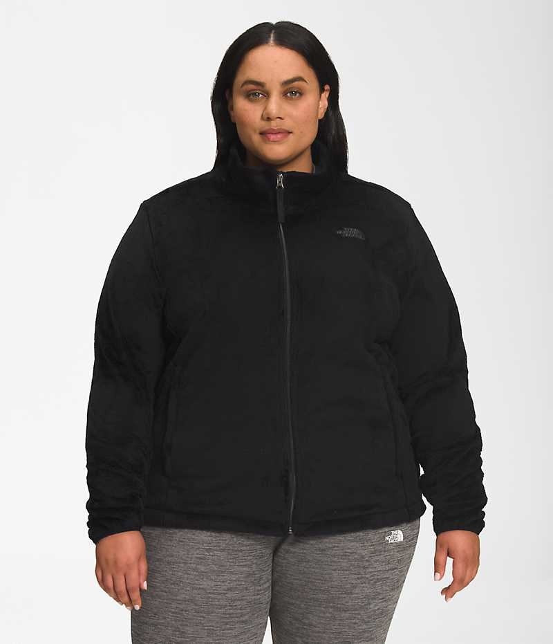 The North Face Plus Osito Fleece Jakker Dame Sort | DK CQHGS