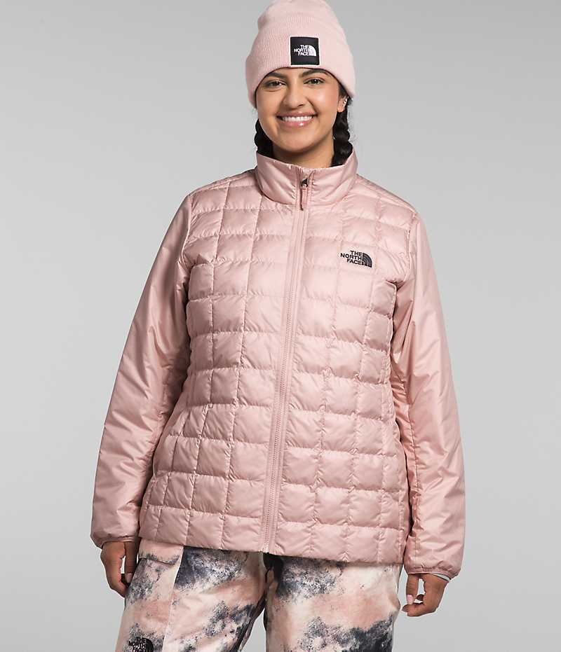 The North Face Plus ThermoBall™ Eco Snow Triclimate® Isolerede Jakker Dame Lyserød | DK OSJPL