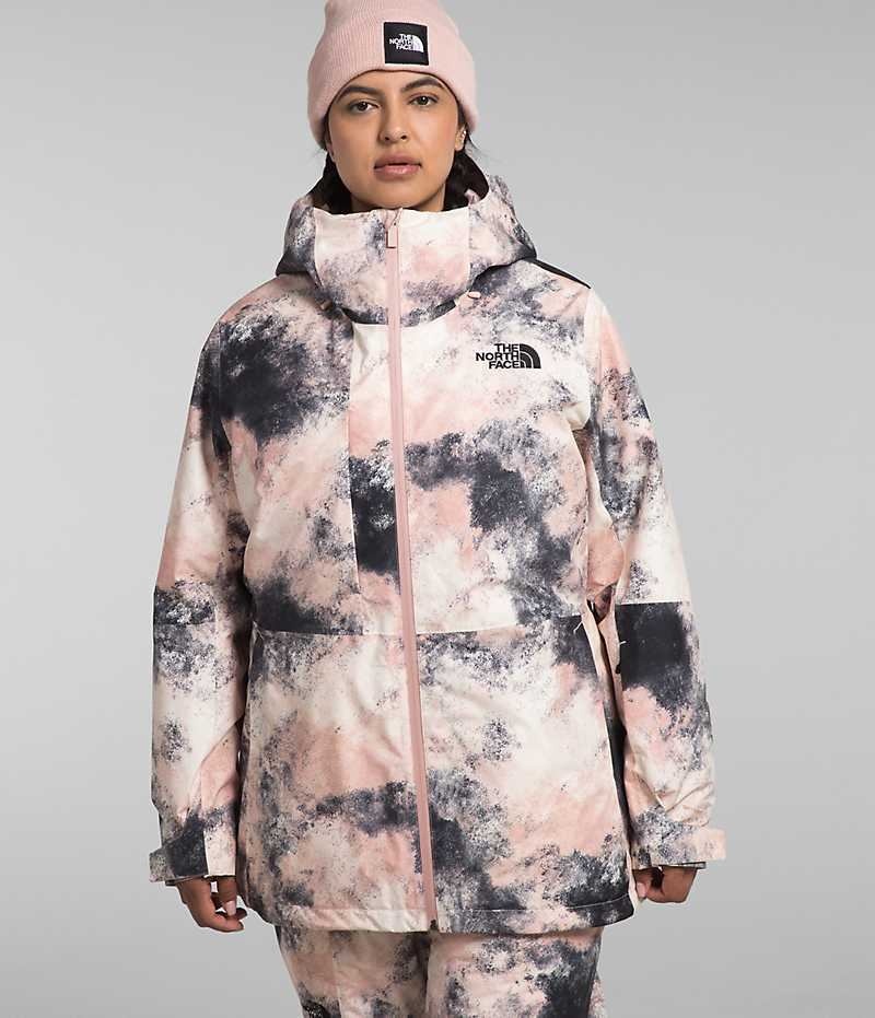 The North Face Plus ThermoBall™ Eco Snow Triclimate® Isolerede Jakker Dame Lyserød | DK OSJPL