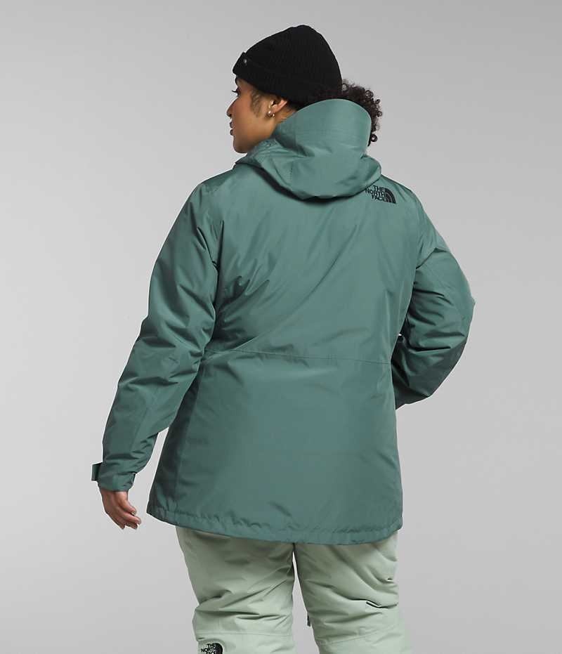 The North Face Plus ThermoBall™ Eco Snow Triclimate® Isolerede Jakker Dame Grøn | DK PLBRJ