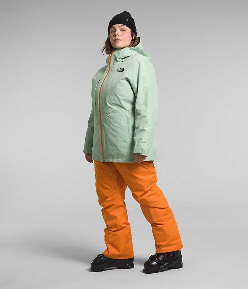 The North Face Plus ThermoBall™ Eco Snow Triclimate® Isolerede Jakker Dame Mintgrønne | DANMARK MVHNF