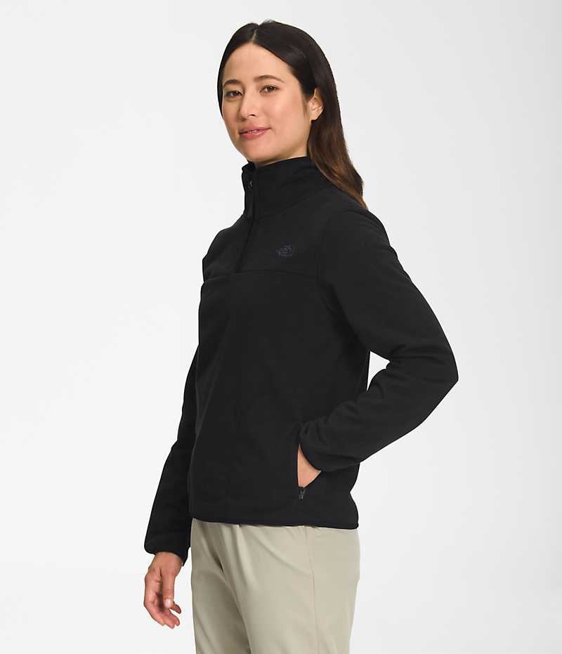 The North Face Polar Osito ¼-Zip Sweatshirt Dame Sort | DANMARK OGVTP