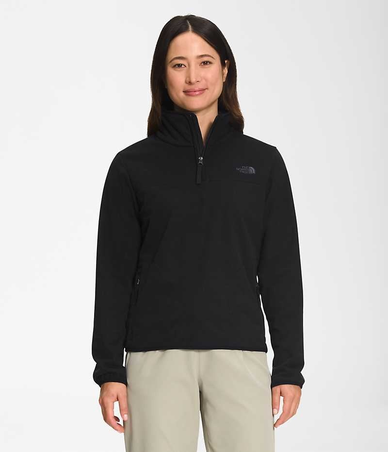 The North Face Polar Osito ¼-Zip Sweatshirt Dame Sort | DANMARK OGVTP