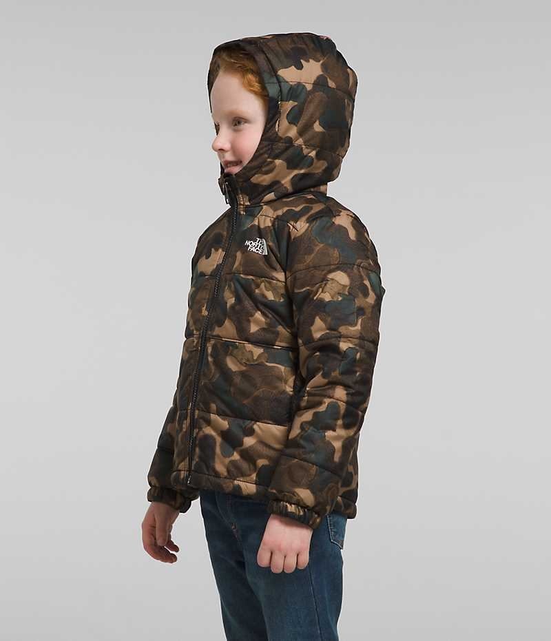 The North Face Reversible Mt Chimbo Full-Zip Hætte Fleece Jakker Drenge Camo | DK YGMFQ