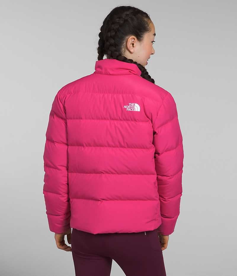 The North Face Reversible North Dunjakke Pige Lyserød | DANMARK BAZFV