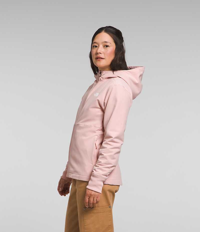 The North Face Shelbe Raschel Hoodie Softshell Jakke Dame Lyserød | DK EVNJU