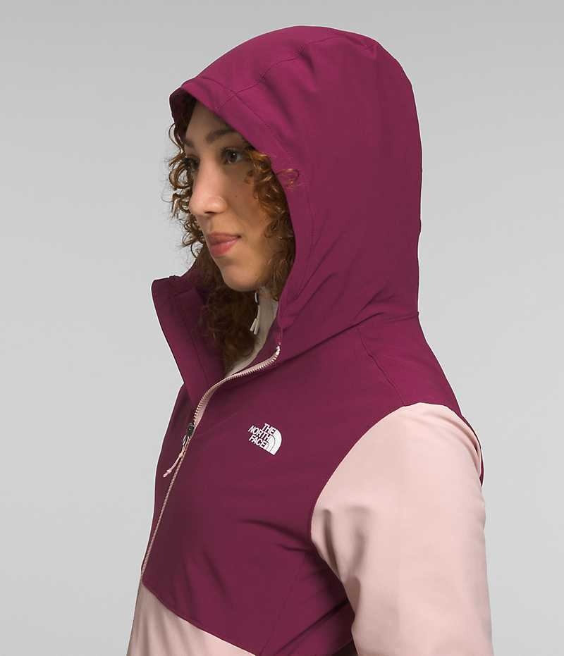 The North Face Shelbe Raschel Hoodie Softshell Jakke Dame Lyserød | DK OSLWB