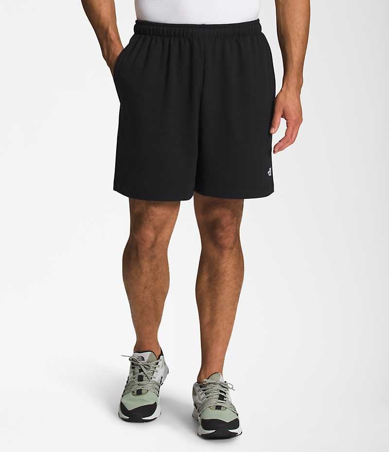 The North Face Simple Logo Fleece Shorts Herre Sort | DK FCEDL