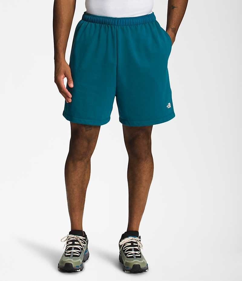 The North Face Simple Logo Fleece Shorts Herre Blå | DANMARK PMBXN