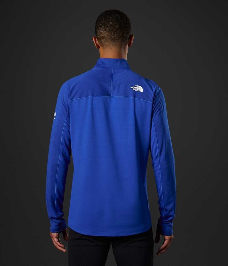 The North Face Summit Series Crevasse ½-Zip Sweatshirt Herre Blå | DANMARK RDHMY