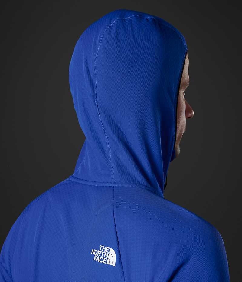 The North Face Summit Series FUTUREFLEECE™ Full-Zip Hoodie Fleece Jakker Herre Blå | DK TAKUD