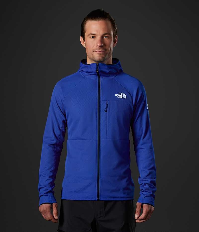 The North Face Summit Series FUTUREFLEECE™ Full-Zip Hoodie Fleece Jakker Herre Blå | DK TAKUD