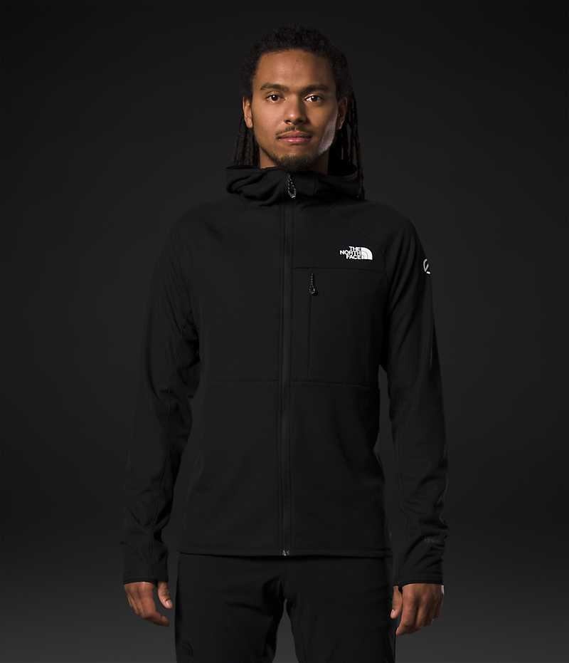 The North Face Summit Series FUTUREFLEECE™ Full-Zip Hoodie Fleece Jakker Herre Sort | DANMARK CMXGS