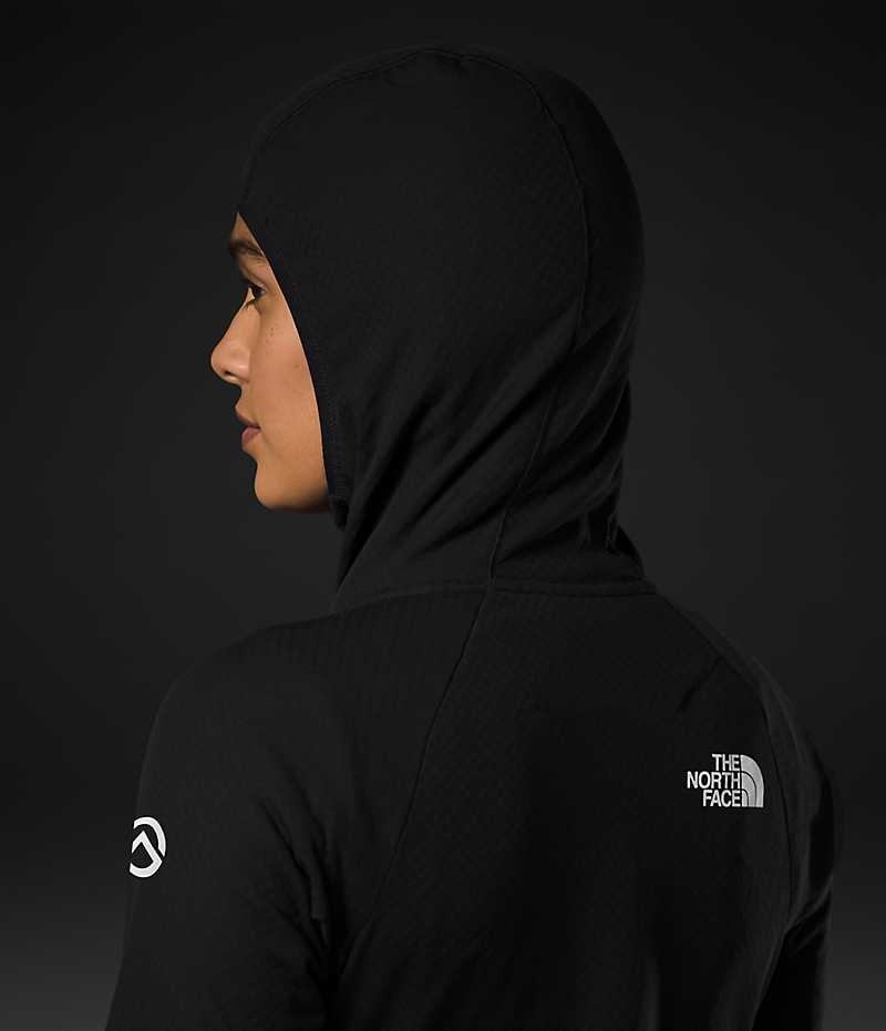 The North Face Summit Series FUTUREFLEECE™ Full-Zip Hoodie Fleece Jakker Dame Sort | DANMARK DOWJT