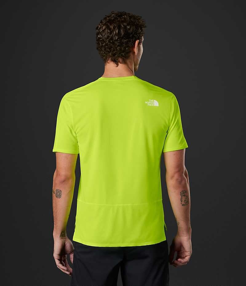 The North Face Summit Series High Trail Run Kort Sleeve T-Shirt Herre Grøn | DK CBUIM