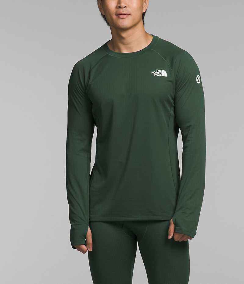 The North Face Summit Series Pro 120 Crew Sweatshirt Herre Grøn | DANMARK UGRTS